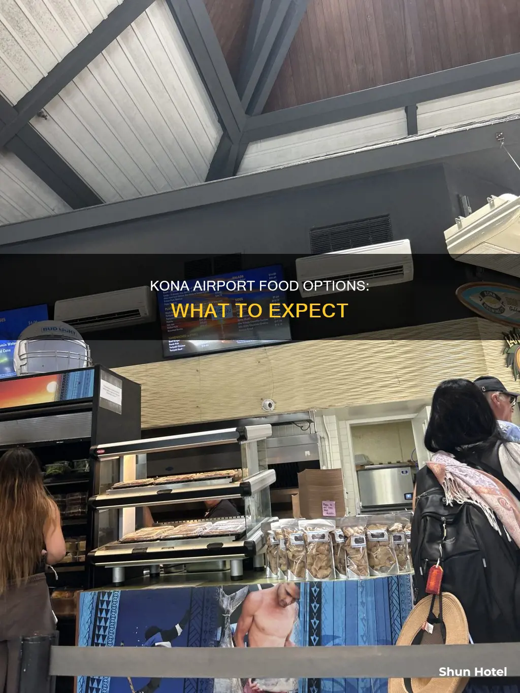 is there food at kona airport