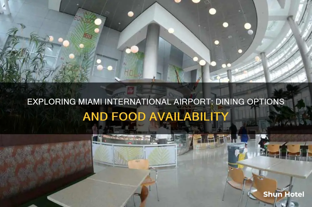 is there food at miami international airport
