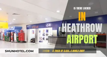Heathrow Airport: Lockers Available for Travelers' Convenience