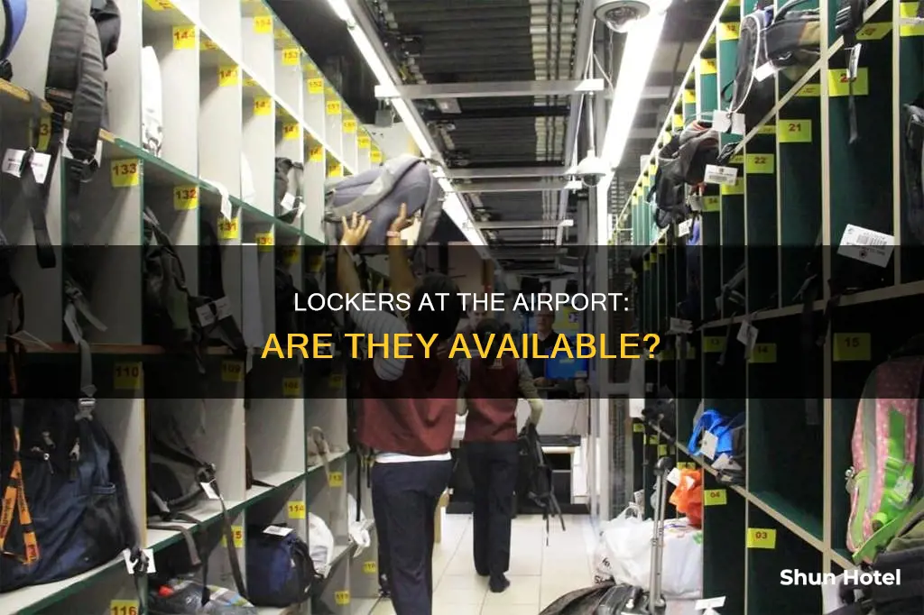 is there lockers at the airport