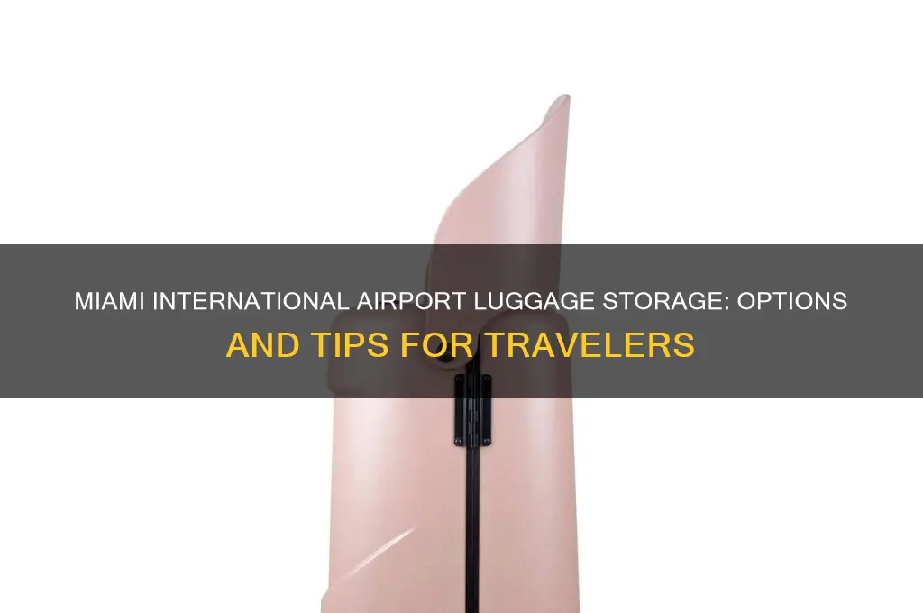 is there luggage storage at miami international airport