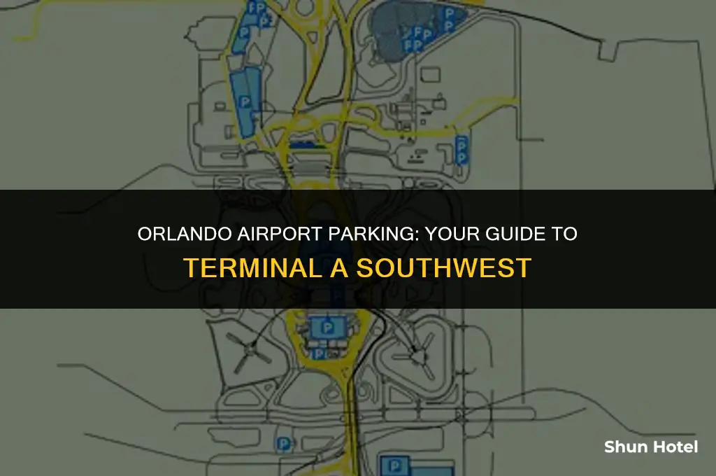 is there parking by terminal a southwest in orlando airport