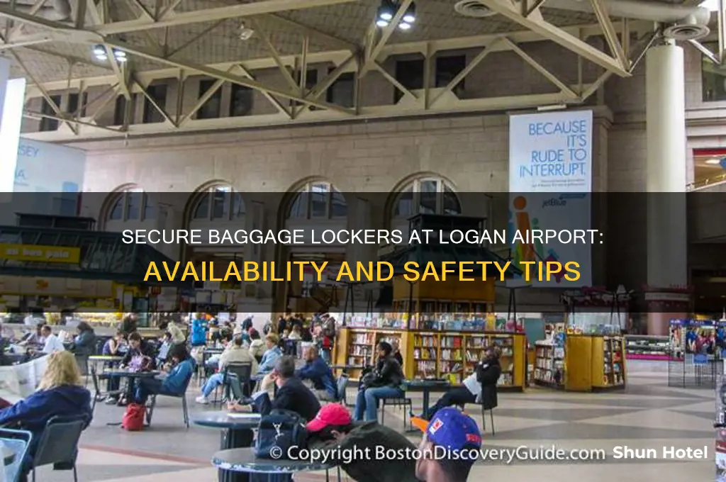 is there secure baggage locker at logan international airport