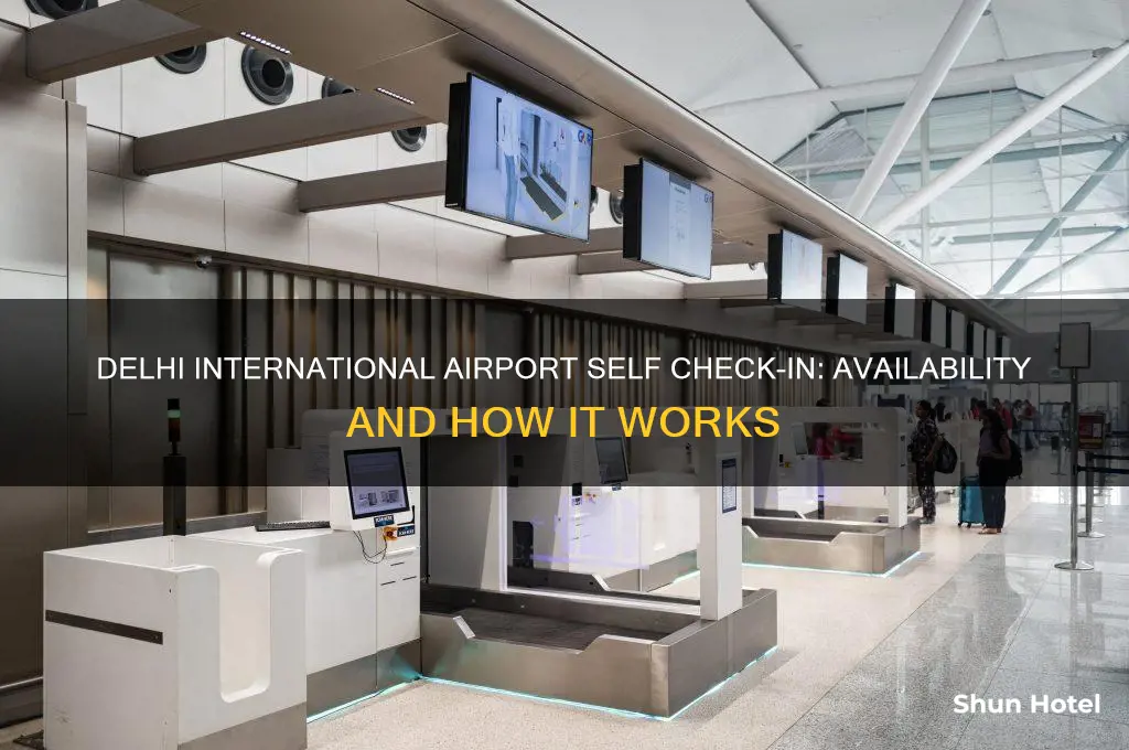 is there self checkin at delhi international airport