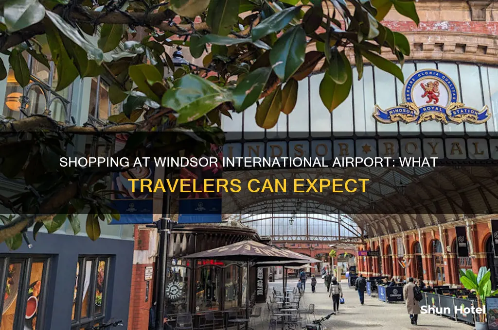 is there shopping at windsor international airport