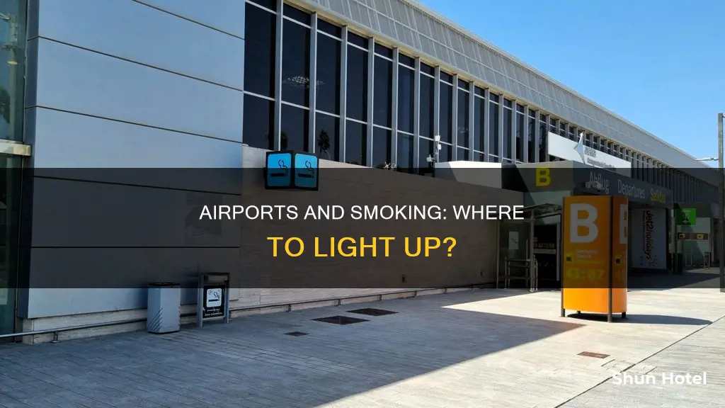 is there smoking areas at airports