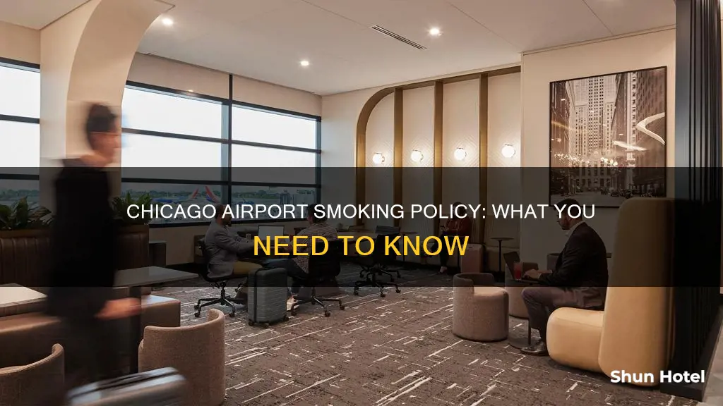 is there smoking at chicago airport
