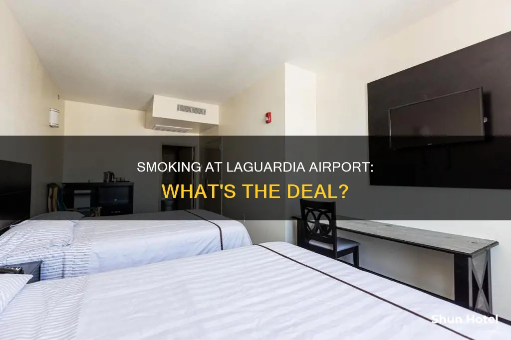is there smoking at laguardia airport