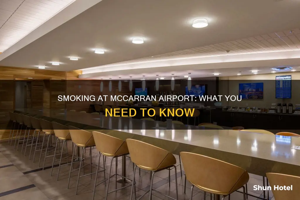 is there smoking at mccarran airport