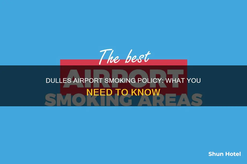 is there smoking in dulles airport
