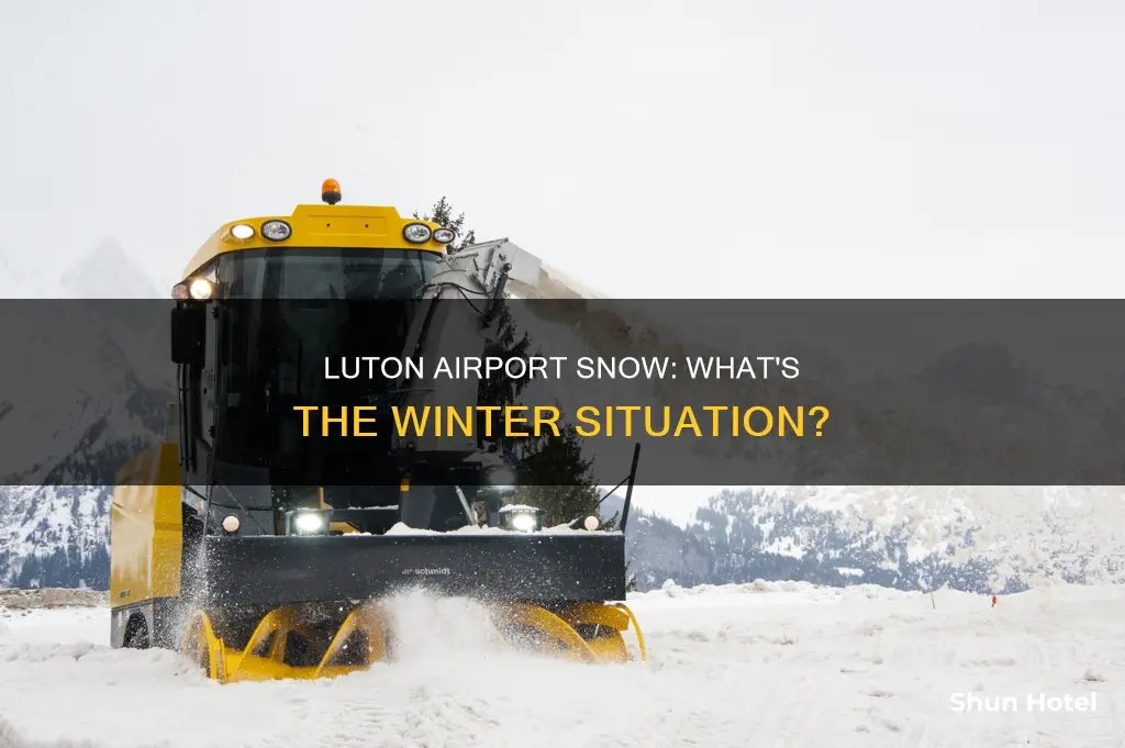 is there snow at luton airport