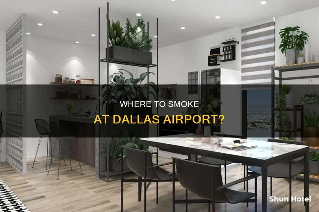 is there somewheres i can smoke in dallas airport