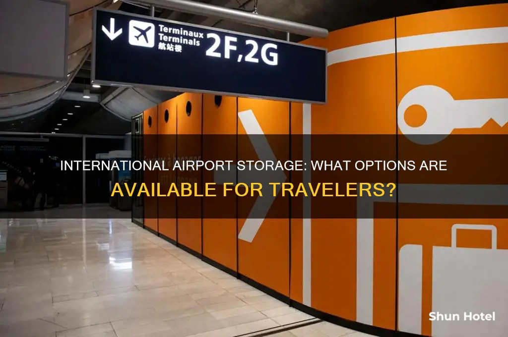 is there storage in international airports