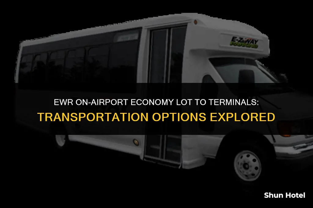 is there transportation betwee ewr on-airport economy lot and terminals