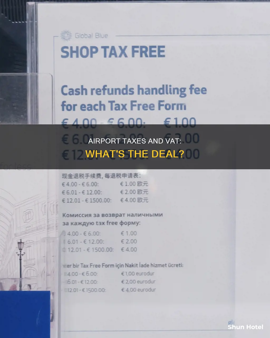is there vat on airport taxes