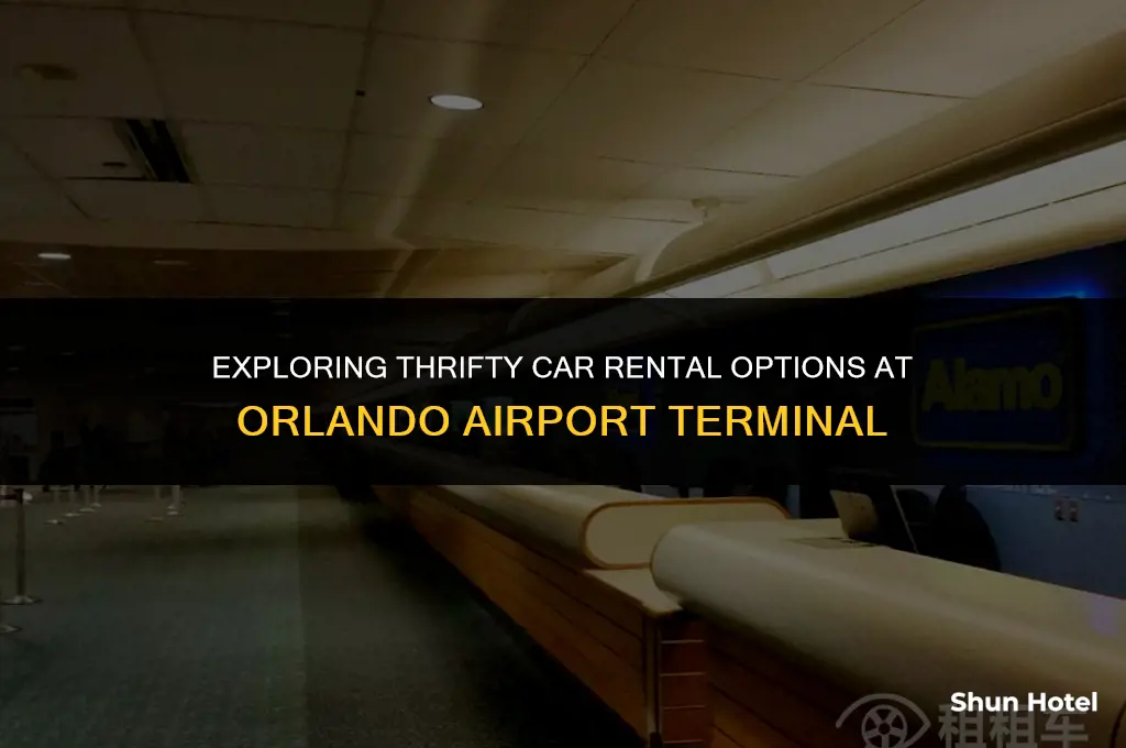 is thrifty car rental in terminal at orlando airport