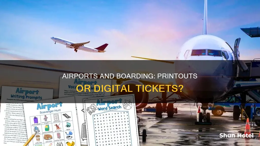 is ticket printout required at airport