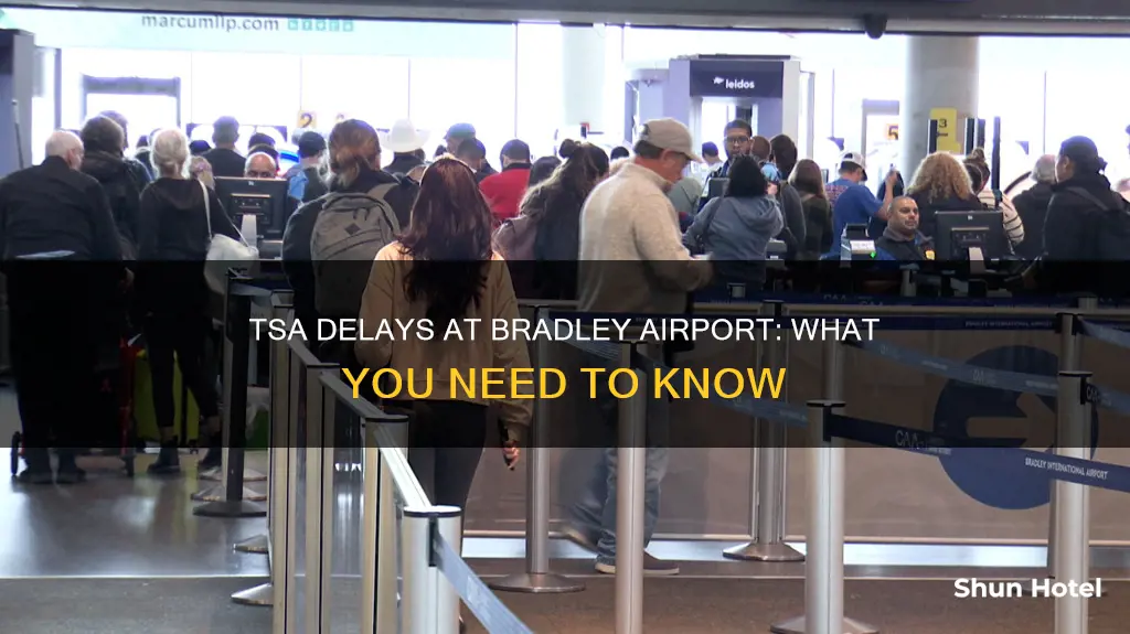is tsa delayed at bradley airport