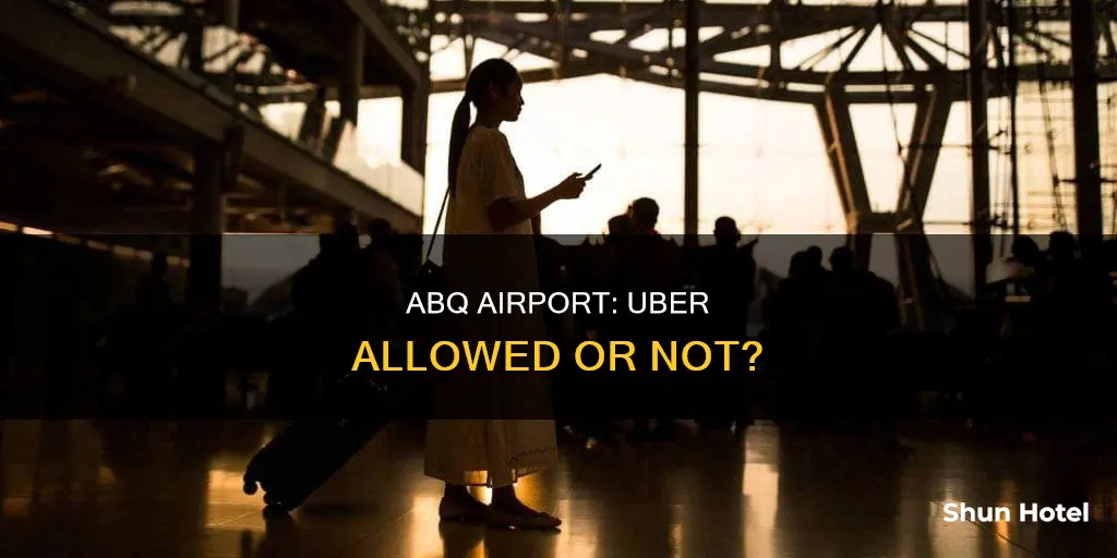 is uber allowed at abq airport