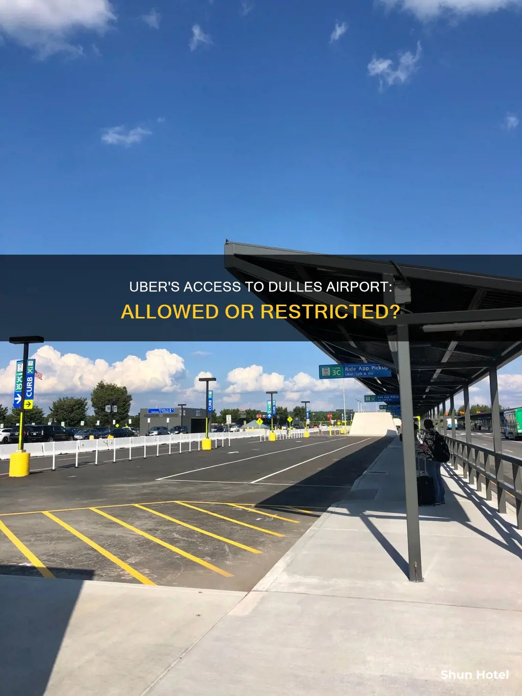 is uber allowed at dulles airport