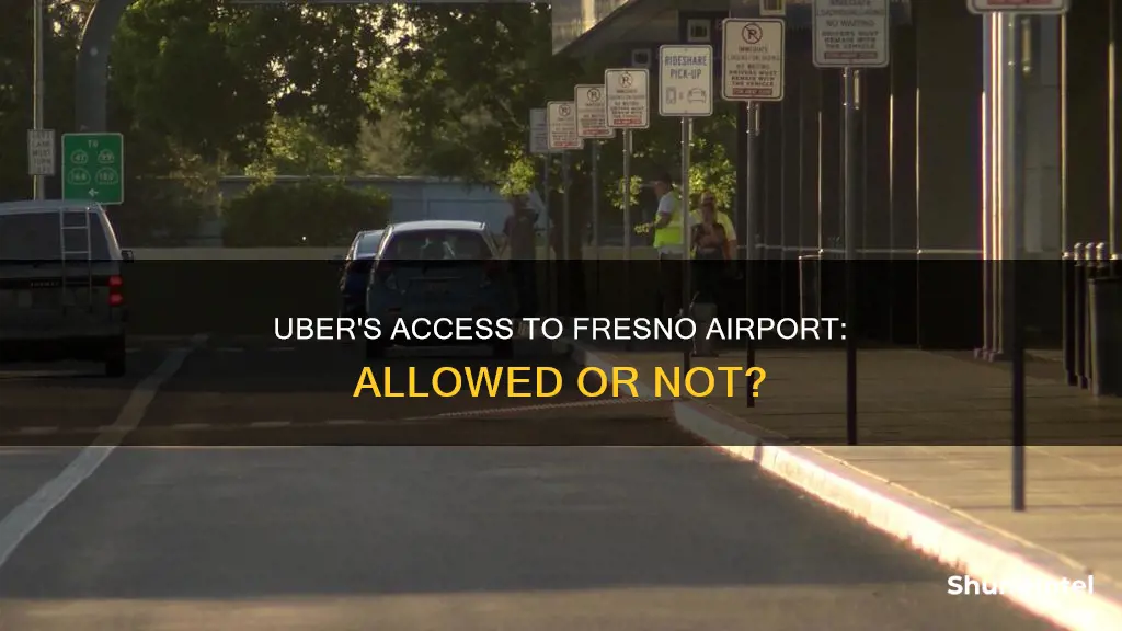 is uber allowed at fresno airport
