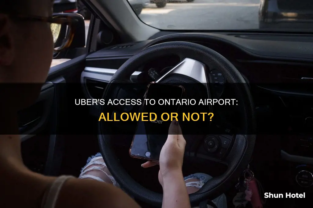 is uber allowed at ontario airport