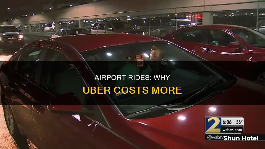 is uber more expensive at airports