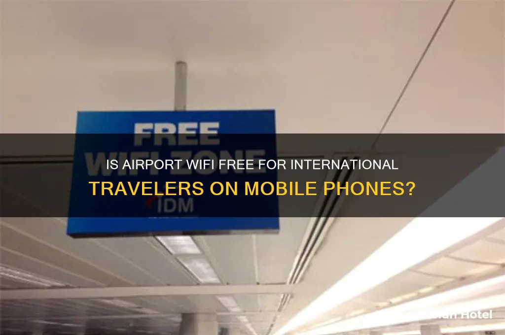 is using wifi on my phone at international airports free