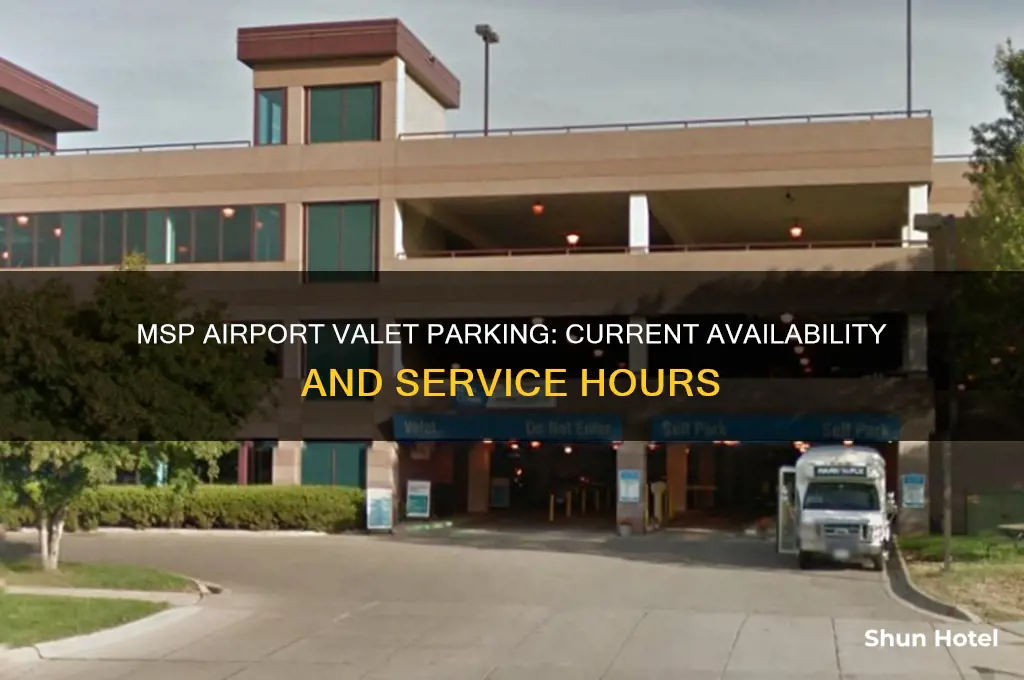 is valet parking open at msp airport