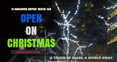 Vancouver Airport Car Rentals: Christmas Day Operations and Availability