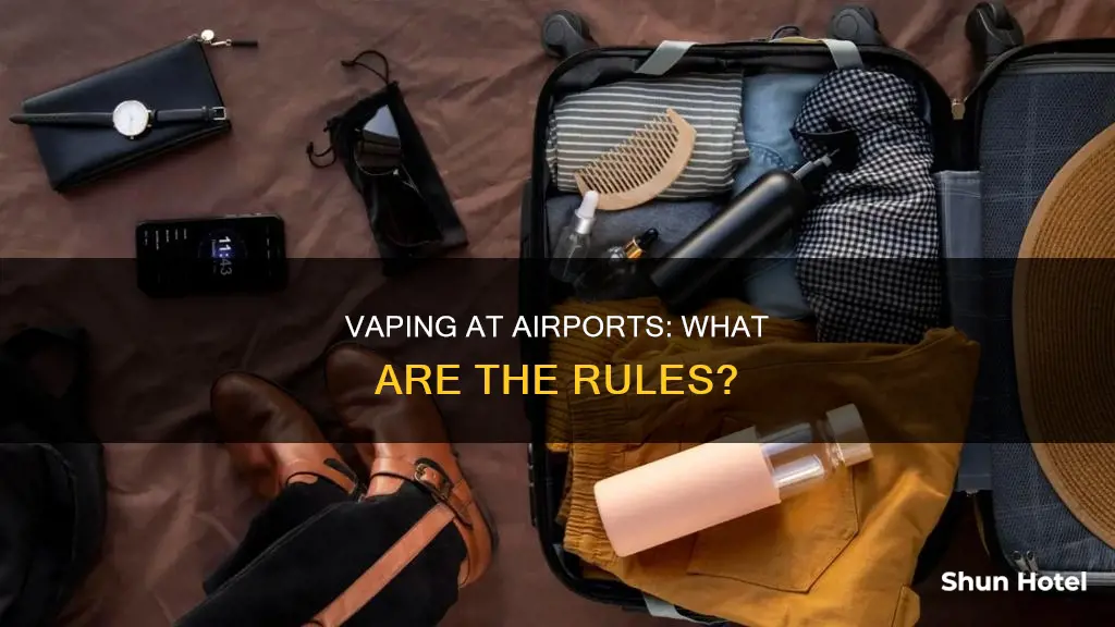 is vape allowed at the airport