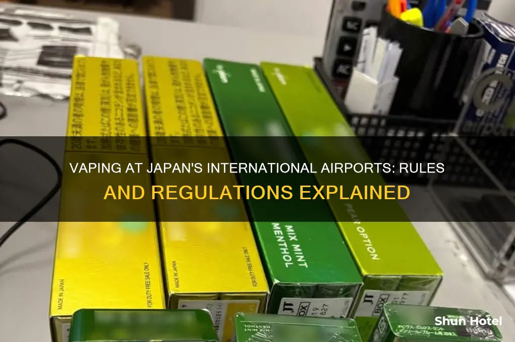 is vape allowed in japan airport international