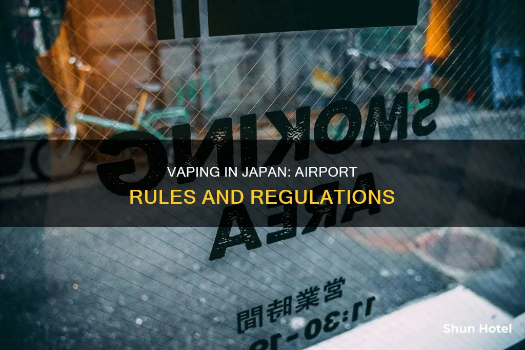 is vape allowed in japan airport