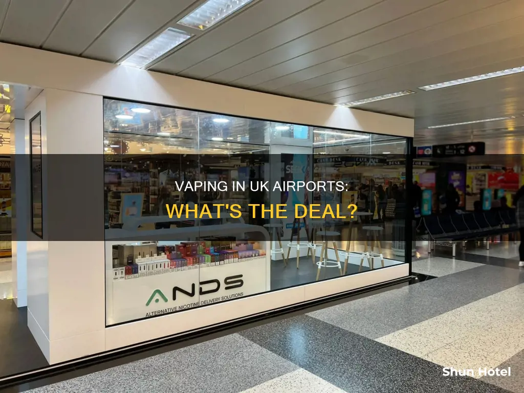 is vaping allowed in airports uk