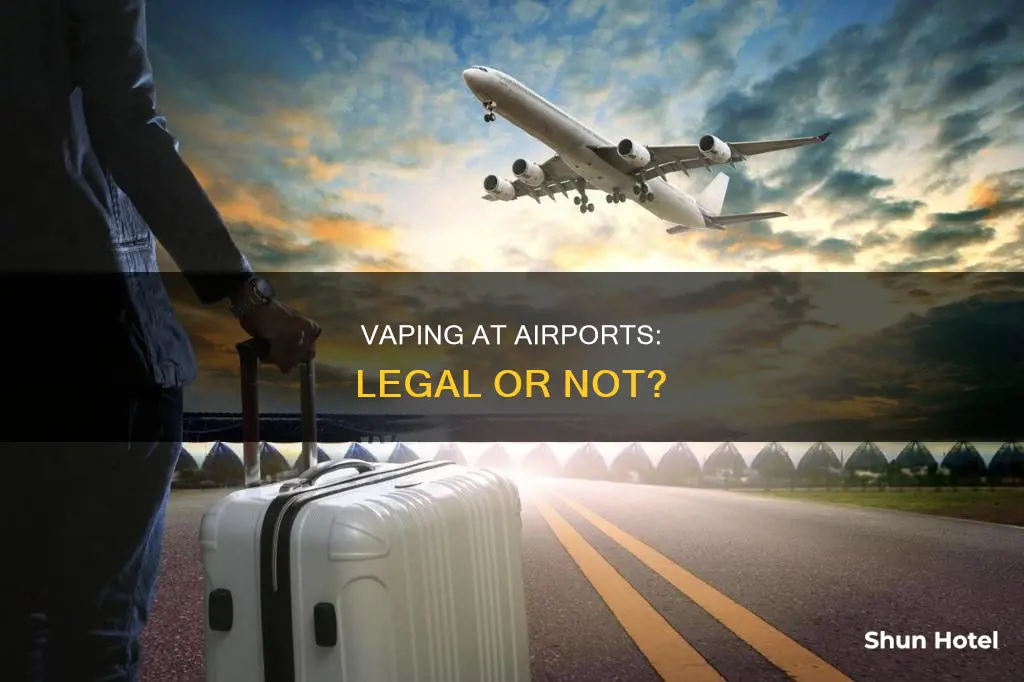 is vaping in an airport illegal