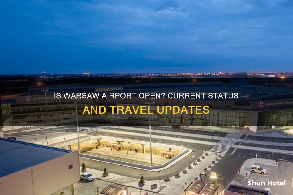 is warsaw airport open