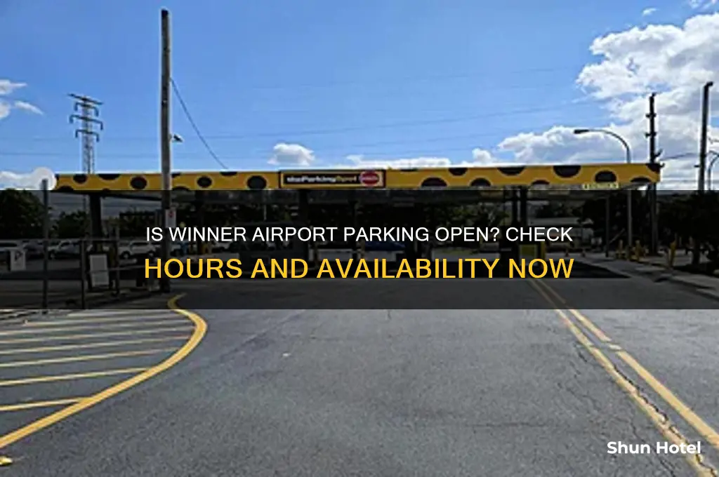 is winner airport parking open