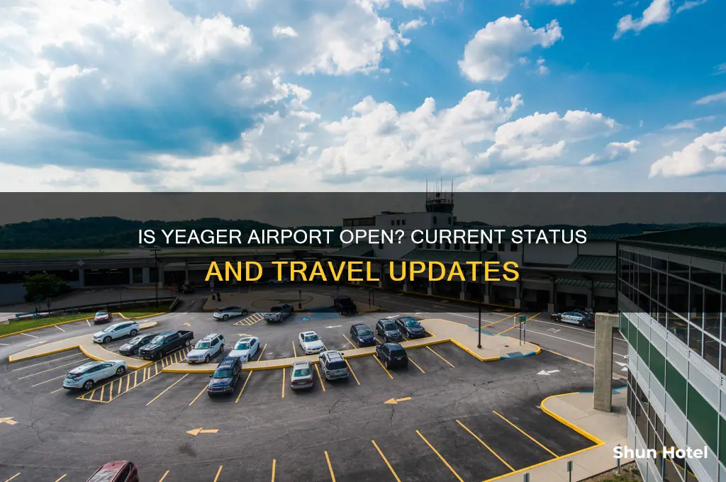 is yeager airport open