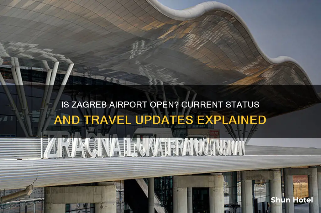 is zagreb airport open