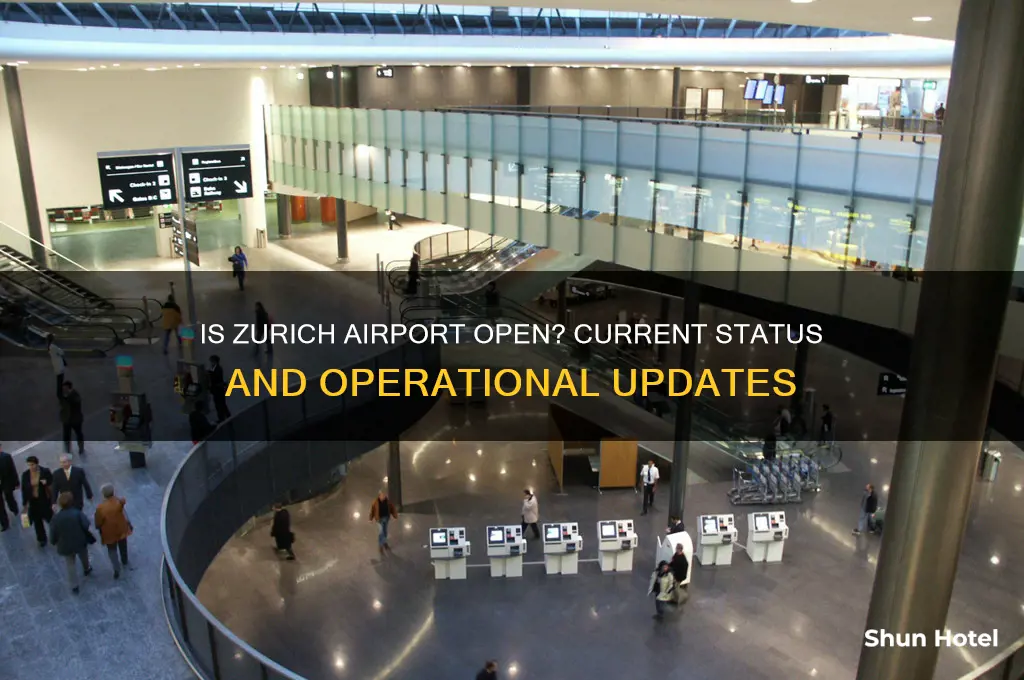 is zurich airport open