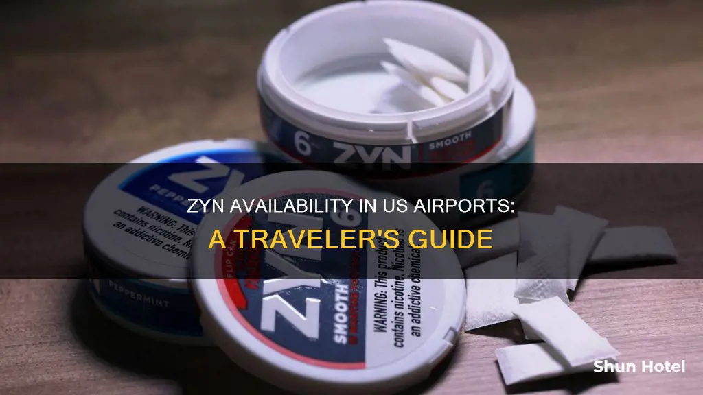 is zyn sold in airports usa
