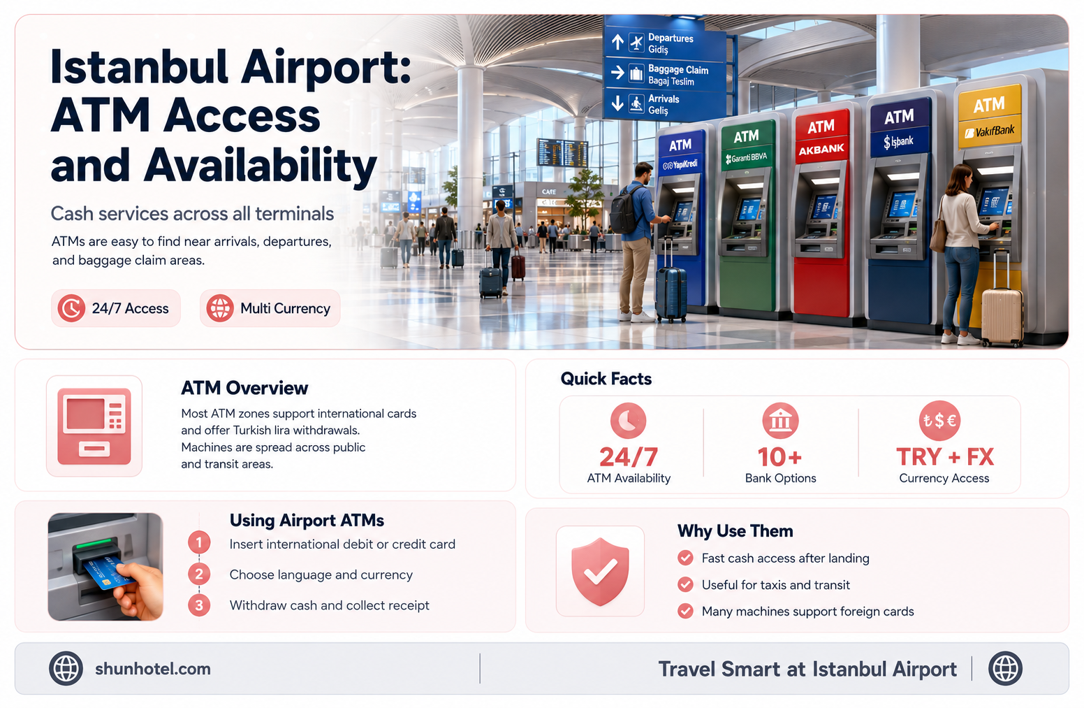 are there atms at istanbul airport