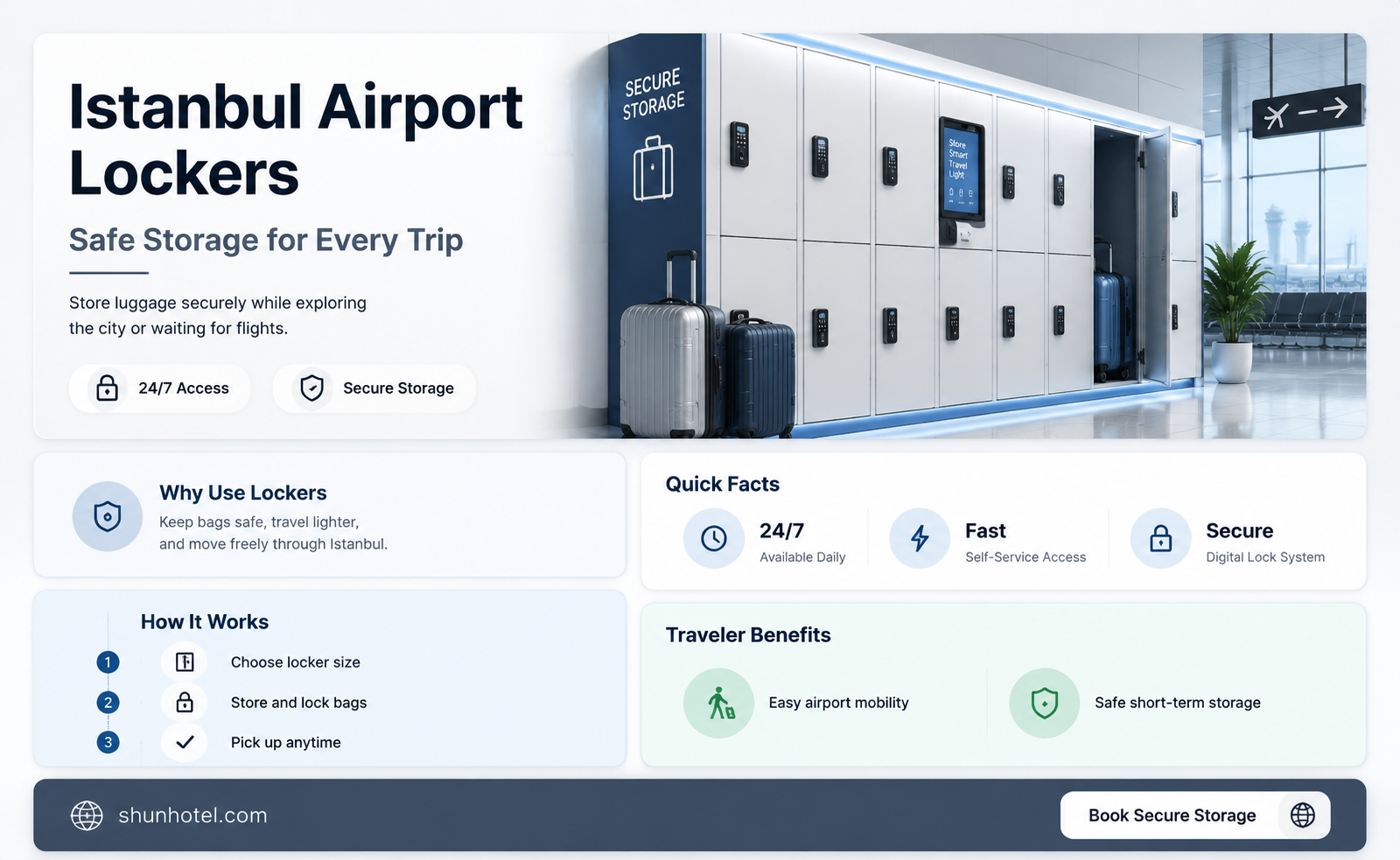 are there lockers at istanbul airport