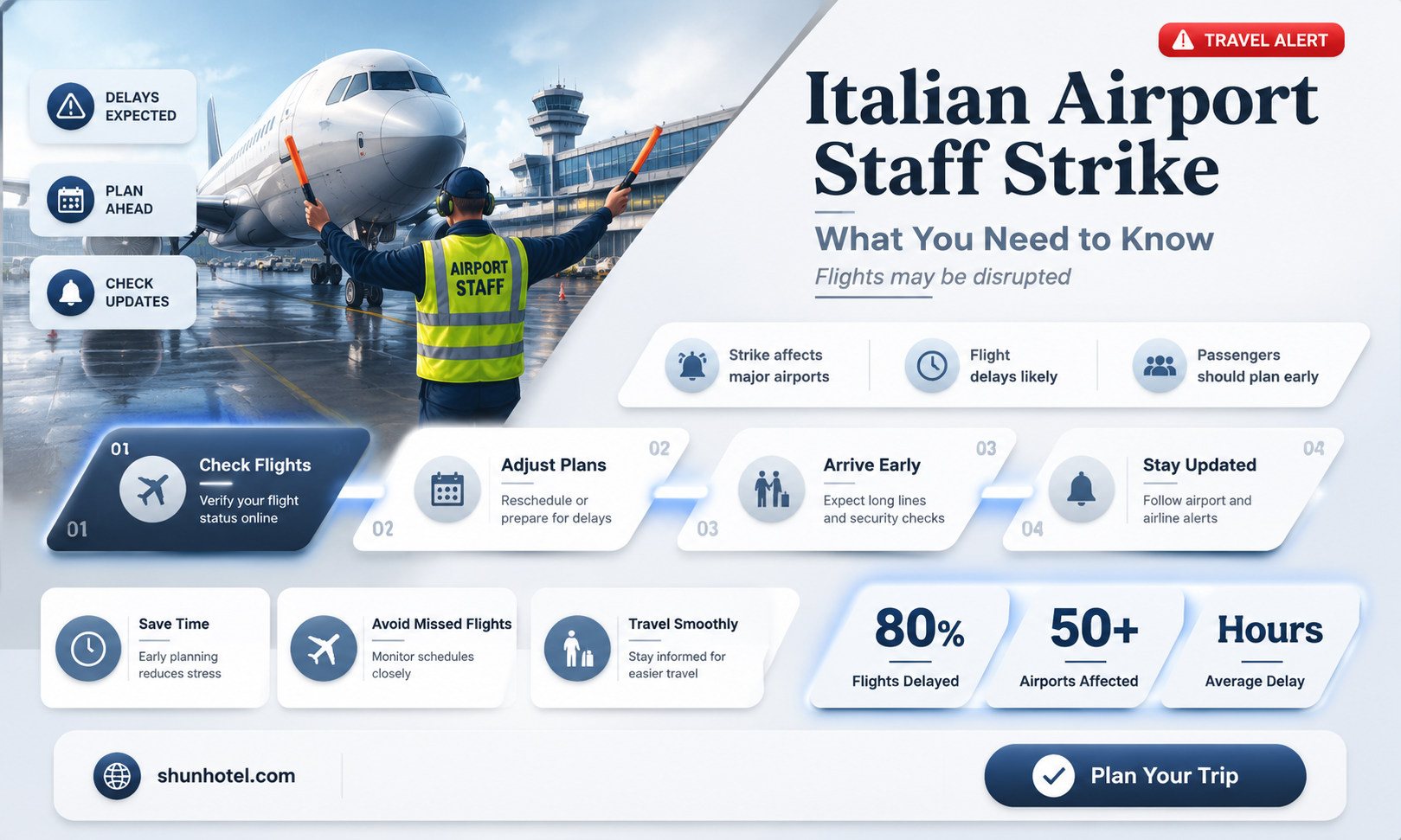 are italian airport staff on strike