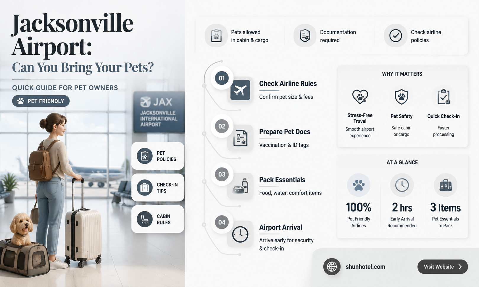 are pets allowed in jacksonville airport