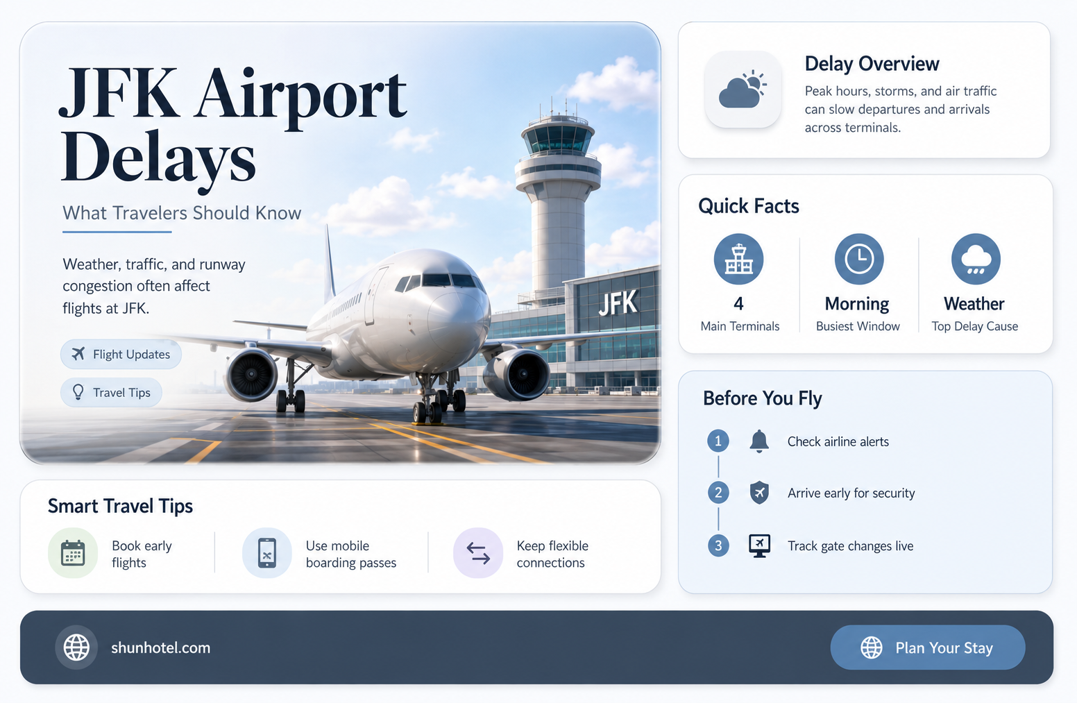 are there delays at jfk airport