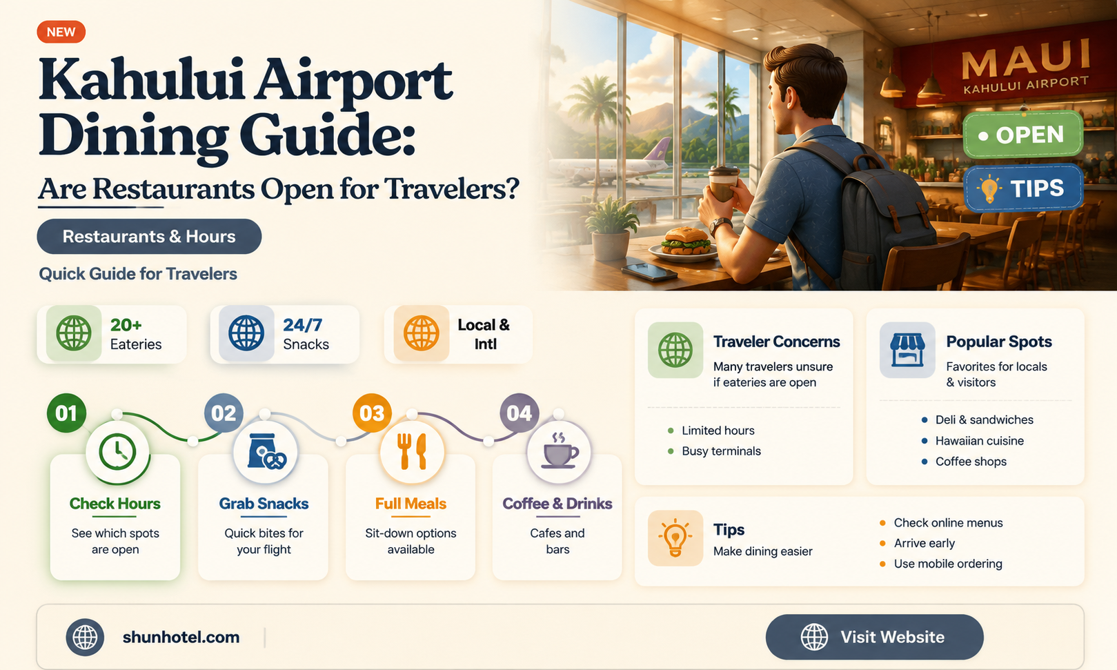 are restaurants open at kahului airport
