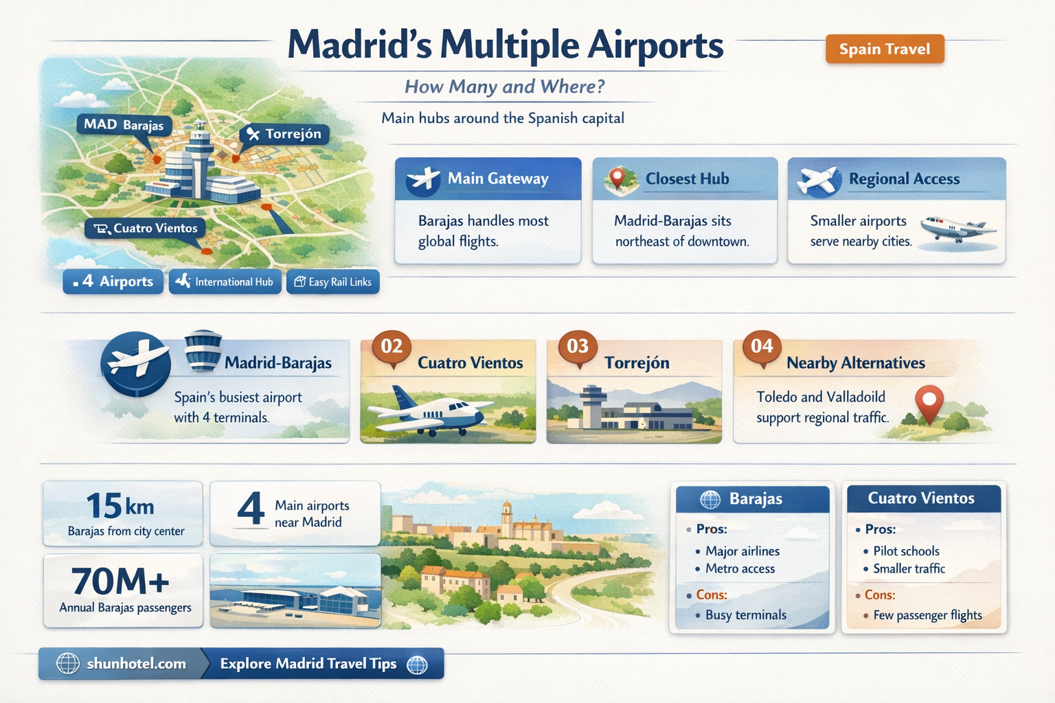 are there multiple airports in madrid