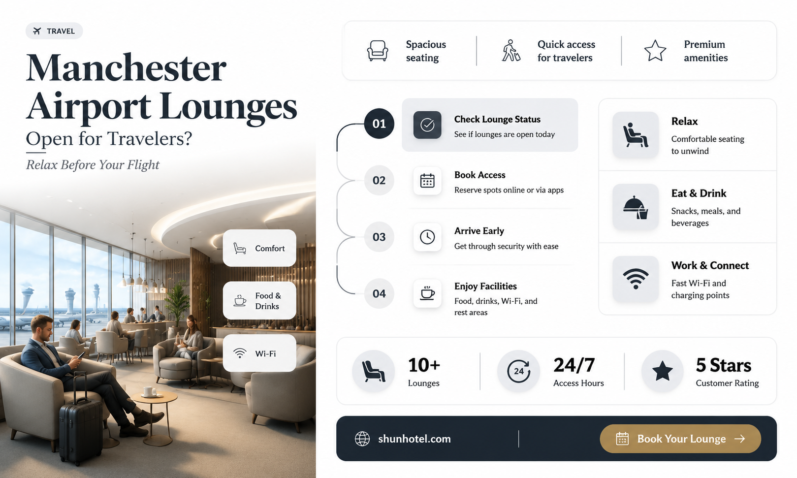 are manchester airport lounges open