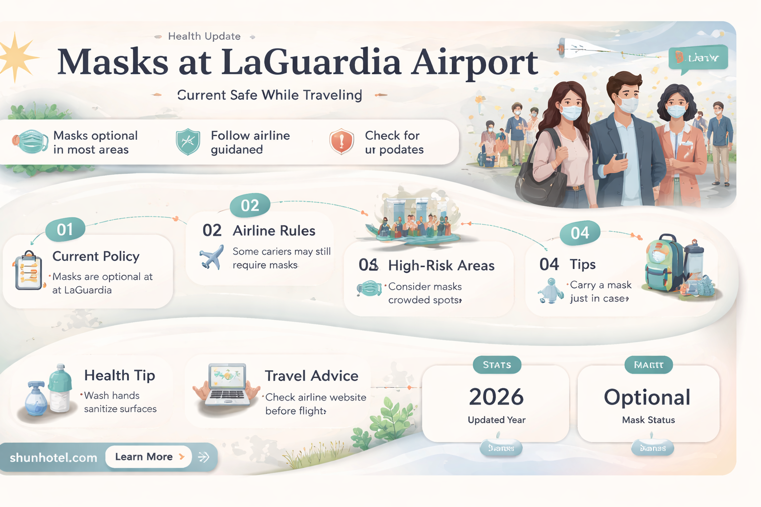 are masks required at laguardia airport